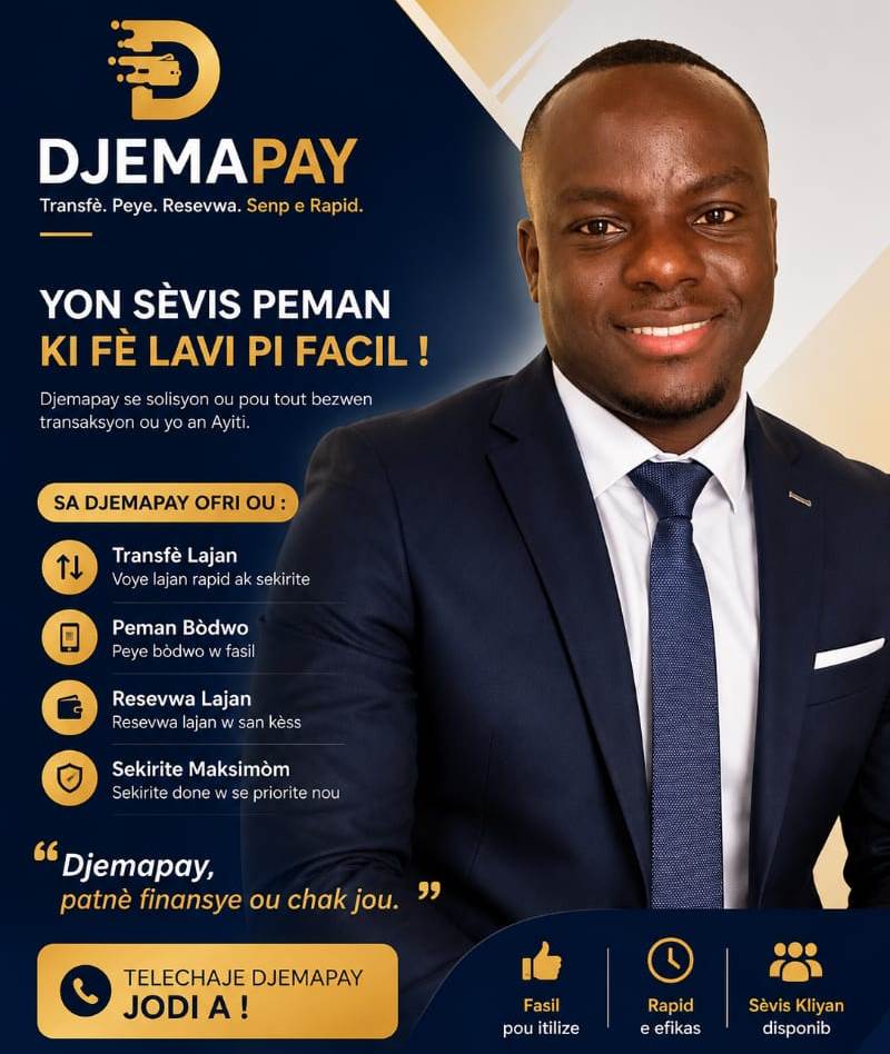 DJEMAPAY — Yon sèvis peman ki fè lavi pi facil